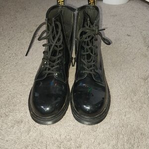 Marc Jacob Glossy Black Women's Combat Boots